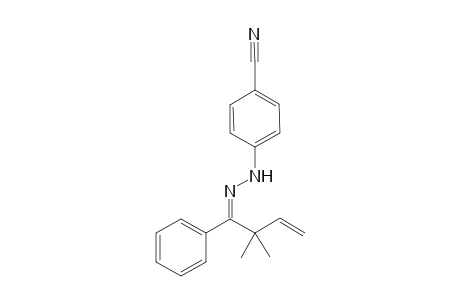 4-(2-(2,2-Dimethyl-1-phenylbut-3-en-1-ylidene)hydrazinyl)-benzonitrile