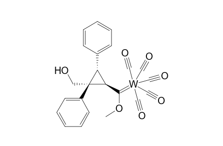 Pentacarbonyl{[(1R*,2R*,3S*)-2-hydroxymethyl-2,3-diphenylcyclopropyl]methoxymethylene}tungsten