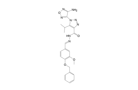 1-(4-amino-1,2,5-oxadiazol-3-yl)-N'-{(E)-[4-(benzyloxy)-3-methoxyphenyl]methylidene}-5-isopropyl-1H-1,2,3-triazole-4-carbohydrazide