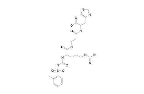 2-METHYLPHENYLSULFONYLUREIDO-ARGINYL-BETA-ALANYL-HISTIDINE