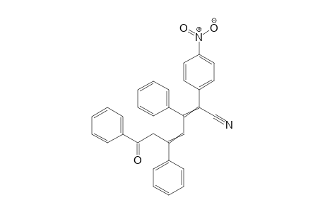 2-(4-nitrophenyl)-7-oxo-3,5,7-triphenylhepta-2,4-dienenitrile