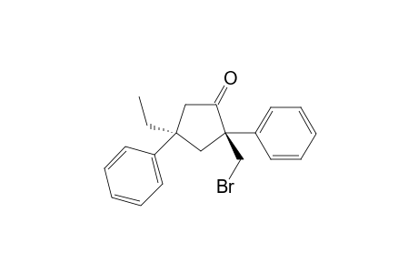 (2R,4R)-2-(bromomethyl)-4-ethyl-2,4-diphenylcyclopentan-1-one