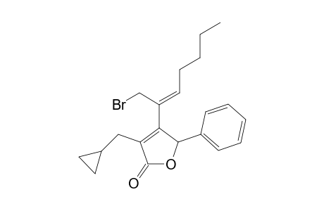 3-(Cyclopropylmethyl)-4-[1'-bromohept-2'(Z)-en-2'-yl]-5-phenylfuran-2(5H)-one
