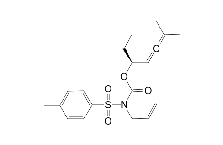 (1-ethyl-4-methyl-penta-2,3-dienyl) N-allyl-N-(p-tolylsulfonyl)carbamate