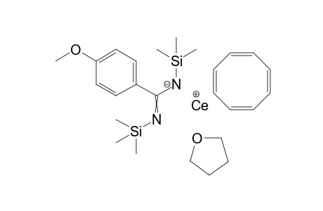 (Cyclooctatetraenyl)[4-methoxy-N,N'-bis(trimethylsilyl)benzamidinato](tetrahydrofuran)cer(III)