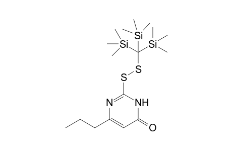 2-Tris(trimethylsilyl)methyldisulfanyl-6-n-propyl-3H-pyrimidin-4-one