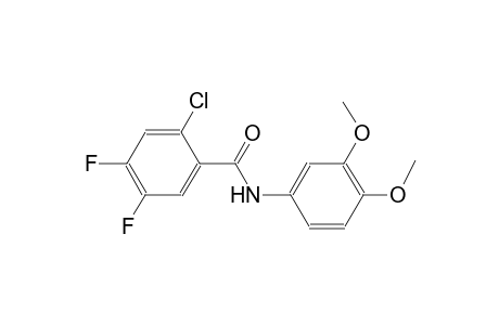 2-chloro-N-(3,4-dimethoxyphenyl)-4,5-difluorobenzamide