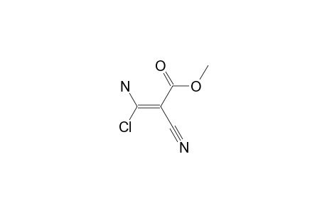 (E)-3-amino-3-chloro-2-cyano-acrylic acid methyl ester