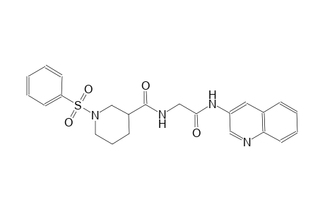 3-piperidinecarboxamide, N-[2-oxo-2-(3-quinolinylamino)ethyl]-1-(phenylsulfonyl)-