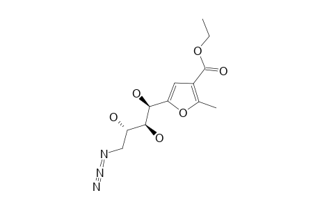 5-(4'-AZIDO-4'-DEOXY-D-ARABINO-TETRITOL-1'-YL)-3-ETHOXYCARBONYL-2-METHYLFURAN