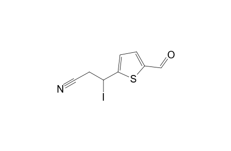 5-(1-Iodo-2-cyanoethyl)thiophene-2-carbaldehyde