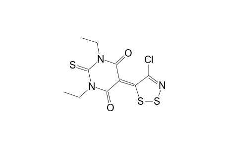 5-(4-Chloro-5H-1,2,3-dithiazol-5-ylidene)-1,3-diethyl-2-thioxopyrimidine-4,6-dione