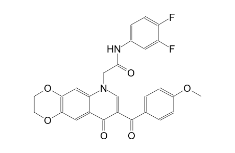 [1,4]dioxino[2,3-g]quinoline-6-acetamide, N-(3,4-difluorophenyl)-2,3,6,9-tetrahydro-8-(4-methoxybenzoyl)-9-oxo-