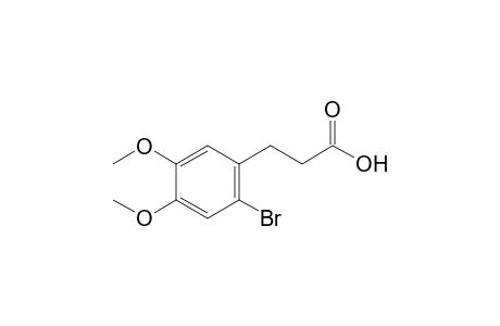 2-bromo-4,5-dimethoxyhydrocinnamic acid