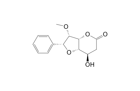 (2R,3S,3aS,7R,7aS)-7-Hydroxy-3-methoxy-2-phenyltetrahydro-2H-furo[3,2-b]pyran-5(6H)-one