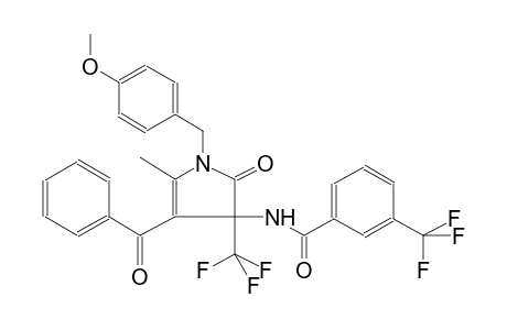 N-[4-benzoyl-1-(4-methoxybenzyl)-5-methyl-2-oxo-3-(trifluoromethyl)-2,3-dihydro-1H-pyrrol-3-yl]-3-(trifluoromethyl)benzamide