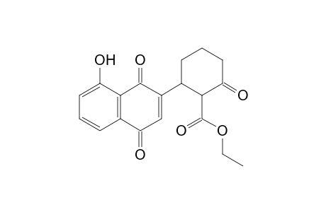 2-[2'-(Ethoxycarbonyl)-3'-oxocyclohex-1'-yl]-8-hydroxy-1,4-naphthoquinone