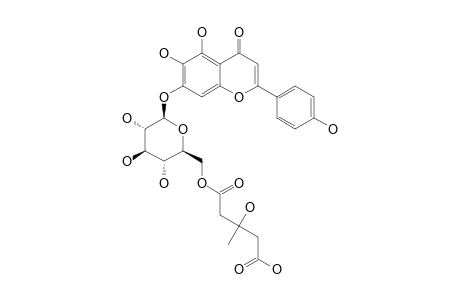 SCUTELLAREIN-7-O-BETA-D-(6''-3-HYDROXY-3-METHYL-GLUTARYL)-GLUCOPYRANOSIDE