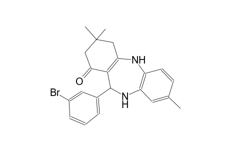 1H-dibenzo[b,e][1,4]diazepin-1-one, 11-(3-bromophenyl)-2,3,4,5,10,11-hexahydro-3,3,8-trimethyl-