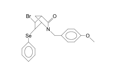 5-exo-Bromo-2-(4'-methoxy-benzyl)-6-endo-phenylselenenyl-2-aza-bicyclo(2.2.1)heptan-3-one