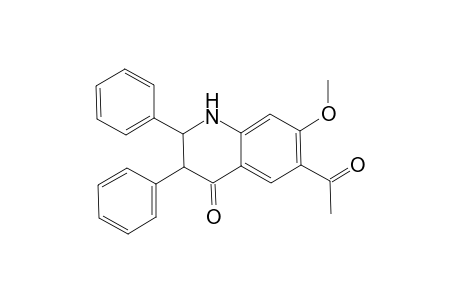 6-Acetyl-7-methoxy-2,3-diphenyl-2,3-dihydro-4(1H)-quinolinone