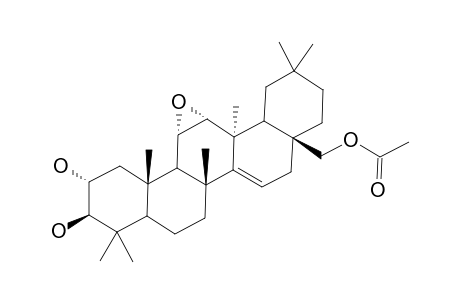 11.alpha.,12.alpha.-Epoxy-taraxer-14-en-2.alpha.,3.beta.-diol-28-yl-acetate
