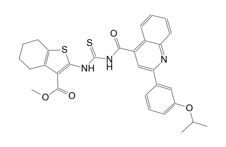 methyl 2-{[({[2-(3-isopropoxyphenyl)-4-quinolinyl]carbonyl}amino)carbothioyl]amino}-4,5,6,7-tetrahydro-1-benzothiophene-3-carboxylate