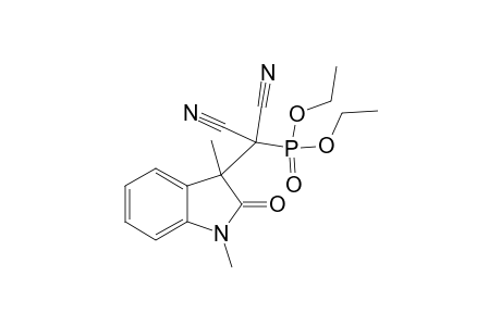 Diethyl [dicyano(2,3-dihydro-1,3-dmethyl-2-oxo-1H-indol-3-yl)mthyl]phosphonate