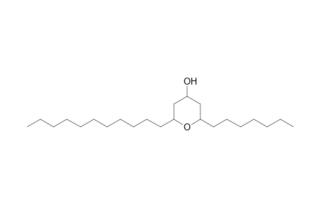2-Heptyltetrahydro-6-undecyl-2H-pyran-4-ol