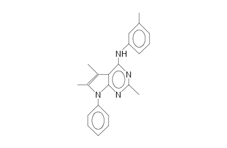 N-(3-Tolyl)-7-phenyl-2,5,6-trimethyl-7H-pyrrolo(2,3-D)pyrimidin-4-amine
