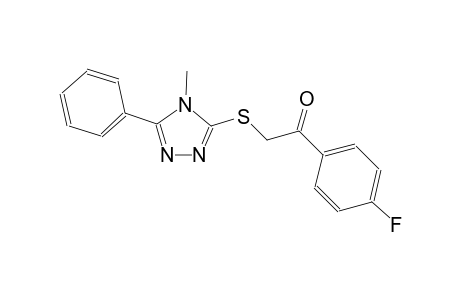 1-(4-fluorophenyl)-2-[(4-methyl-5-phenyl-4H-1,2,4-triazol-3-yl)sulfanyl]ethanone