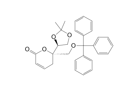 (6S,4'S)-6-(2,2-Dimethyl-1,3-dioxolan-4-yl)-6-trityloxymethyl-5,6-dihydropyran-2-one