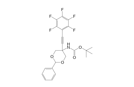 5-(N-tert-Butoxycarbony)amino-5-[2-(pentafluorophenyl)ethynyl]-2-phenyl-1,3-dioxacyclohexane