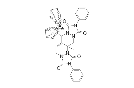 N,N-DIPHENYL-5-FERROCENYL-9-METHYL-1,2,3,5,6,7,8,9-OCTAHYDROPYRIDAZINO-[4,5-C]-PYRIDAZINE-1,2,6,7-TETRACARBOXIMIDE