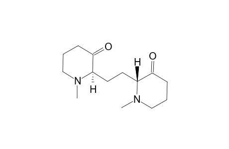 HYALBIDONE;2-ALPHA,2'-BETA-(1,2-ETHANEDIYL)-BIS-(N-METHYL-3-PIPERIDONE)