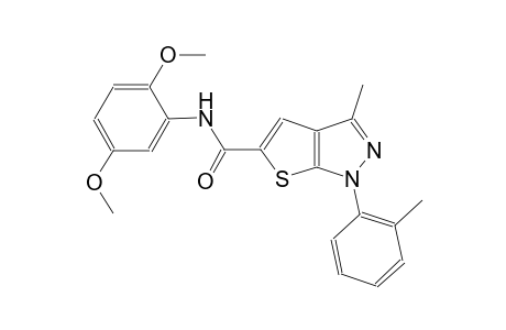 N-(2,5-dimethoxyphenyl)-3-methyl-1-(2-methylphenyl)-1H-thieno[2,3-c]pyrazole-5-carboxamide
