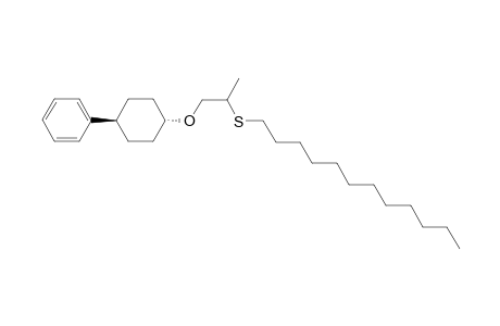2-Dodecylsulfanylpropyl trans-4-phenylcyclohexyl ether
