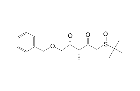 (+)-(3R,4S,R(S))-5-BENZOYLOXY-1-(TERT.-BUTYLSULFINYL)-4-HYDROXY-3-METHYLPENTAN-2-ONE