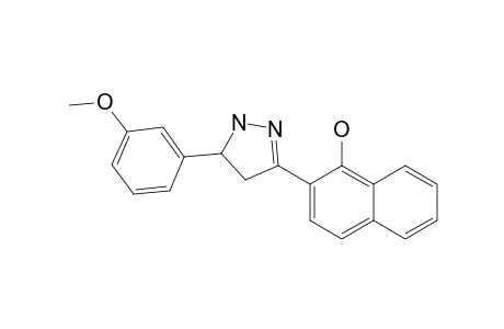 2-[5-(3-METHOXYPHENYL)-PYRAZOLIN-3-YL]-NAPHTHALEN-1-OL