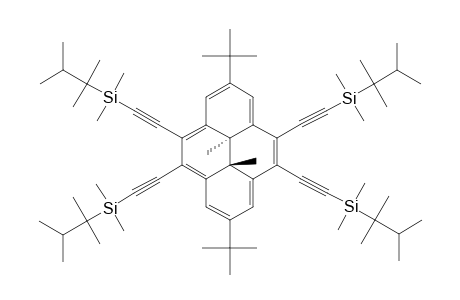 4,5,9,10-TETRAKIS-[DIMETHYL-(1,1,2-TRIMETHYLPROPYL)-SILYLETHYNYL]-2,7-DI-TERT.-BUTYL-TRANS-10B,10C-DIMETHYL-10B,10C-DIHYDROPYRENE