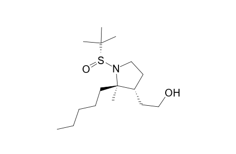 (RS,2R,3R)-N-tert-Butylsulfinyl-2-methyl-2-pentyl-3-(2'-hydroxyethyl)pyrrolidine