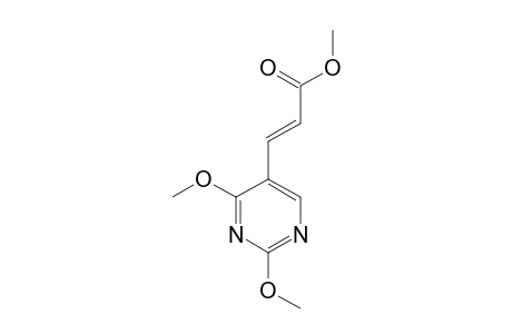 2,4-DIMETHOXY-5-[(E)-3-METHOXY-3-OXO-1-PROPENYL]-PYRIMIDINE
