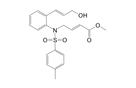 (E)-methyl 4-(N-(2-((E)-3-hydroxyprop-1-en-1-yl)phenyl)-4-methylphenylsulfonamido)but-2-enoate