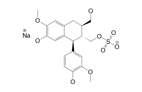 SODIUM-(+)-ISOLARICIRESINOL-2A-SULFATE;#2;SODIUM-(+)-1S-3-HYDROXYMETHYL-1-(4'-HYDROXY-3'-METHOXYPHENYL)-7-HYDROXY-6-METHOXY-1,2,3,4-TETRAHYDRO-2-NAPHTHALENYLME