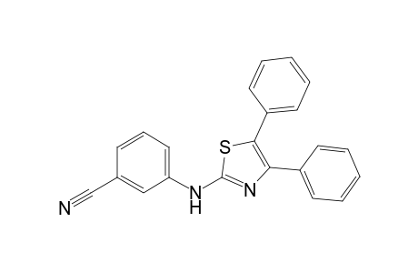 3-[(4,5-diphenyl-1,3-thiazol-2-yl)amino]benzenecarbonitrile