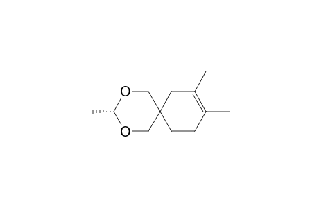 2,4-Dioxaspiro[5.5]undec-8-ene, 3,8,9-trimethyl-, trans-