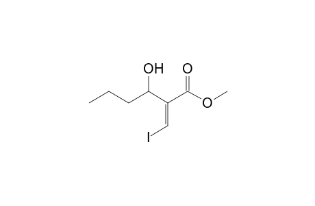 Methyl (E)-3-iodo-2-(1-hydroxybutyl)prop-2-enoate