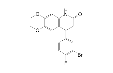 2(1H)-quinolinone, 4-(3-bromo-4-fluorophenyl)-3,4-dihydro-6,7-dimethoxy-