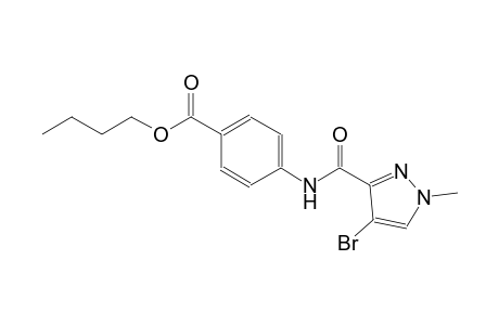 butyl 4-{[(4-bromo-1-methyl-1H-pyrazol-3-yl)carbonyl]amino}benzoate