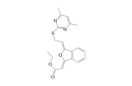 Ethyl (Z)-2-[(Z)-3-{2-[(4,6-Dimethylpyrimidin-2-yl)sulfanyl]ethylidene}isobenzofuran-1(3H)-ylidene}acetate